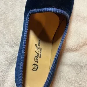 Del Toro | Shoes | Del Toro Blue Velvet Slipon Loafers  display picture 1